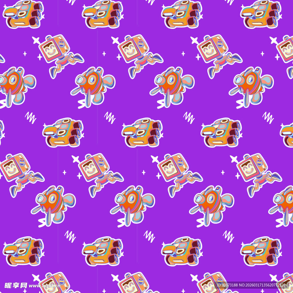 太空相关图案背景