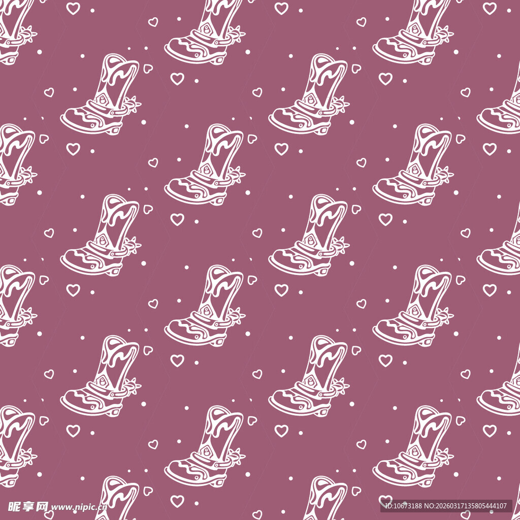 靴子图案背景