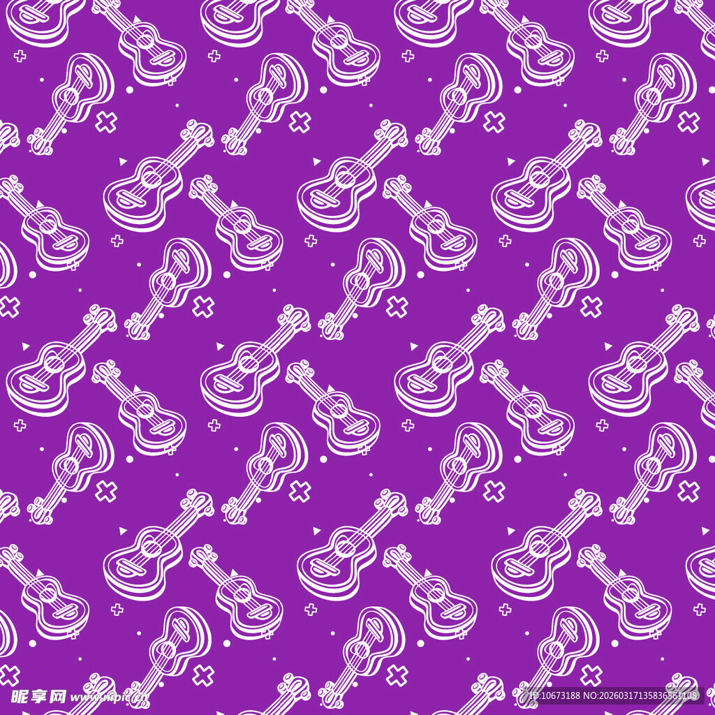 吉他图案背景