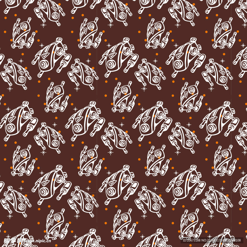 机器人图案背景