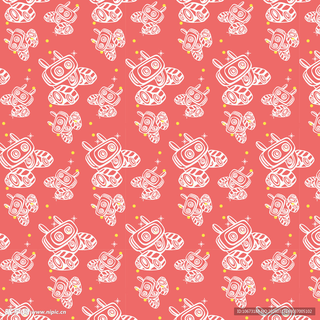 机器人图案背景