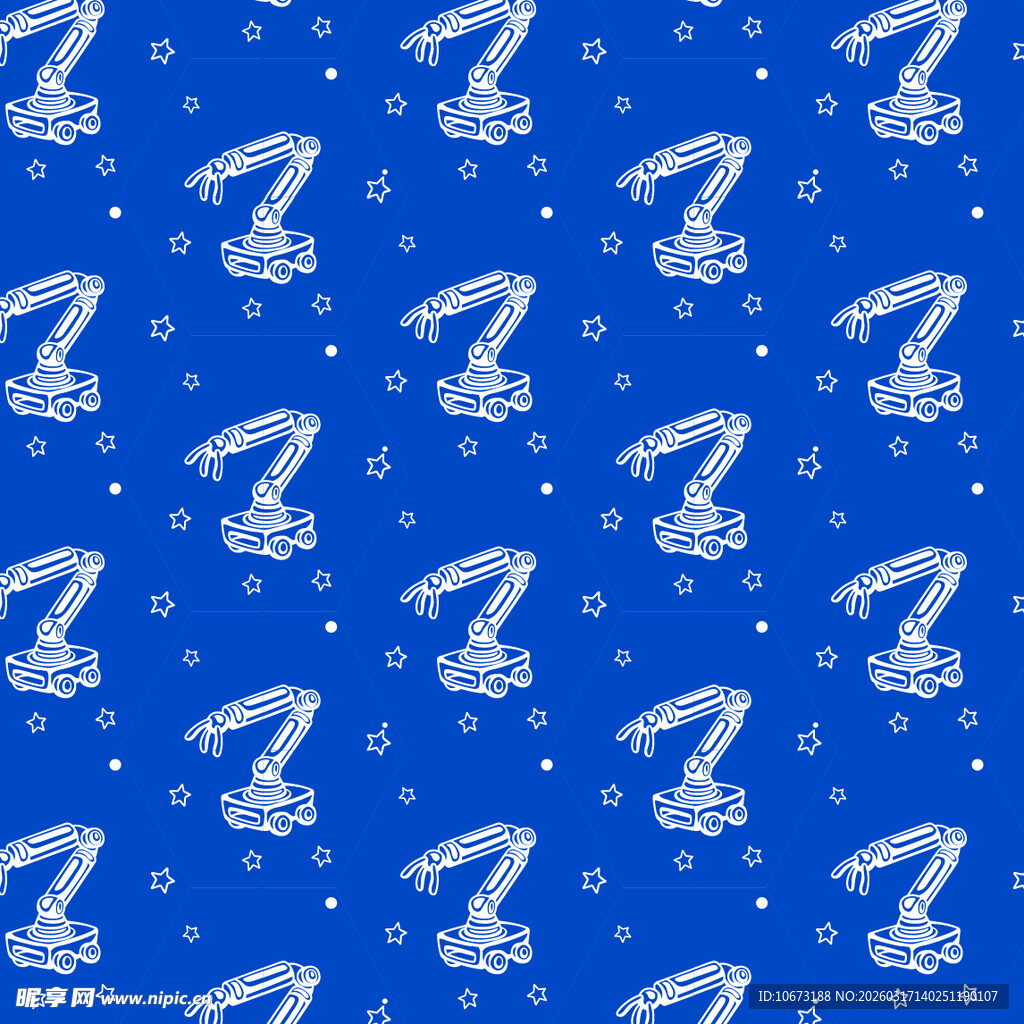机器人图案背景