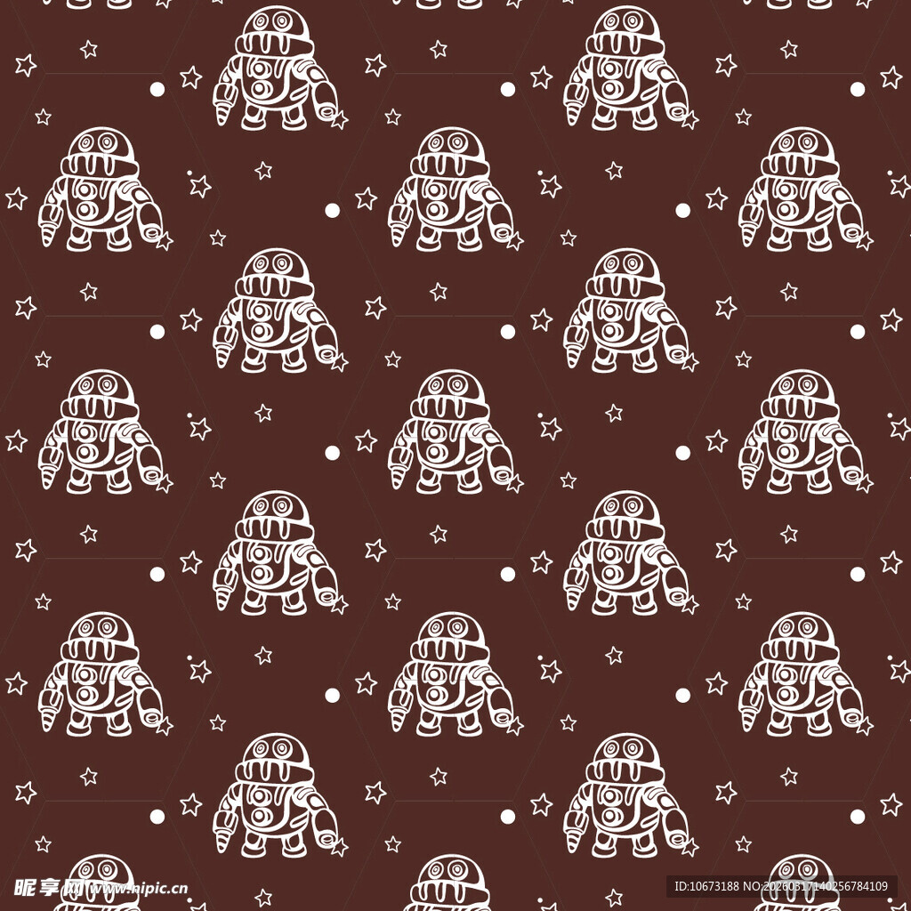 机器人图案背景