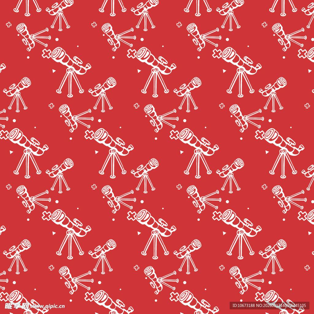 天文望远镜图案背景