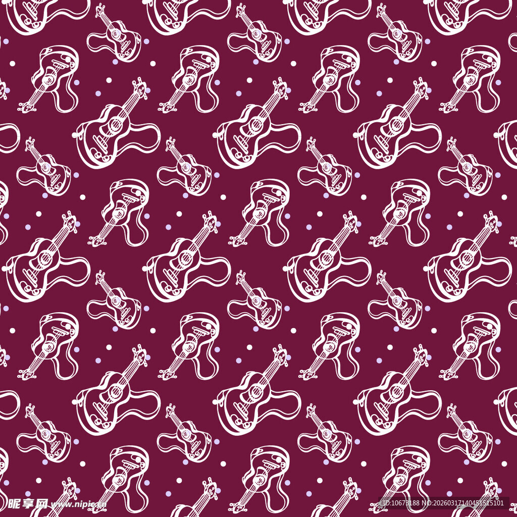 吉他图案背景