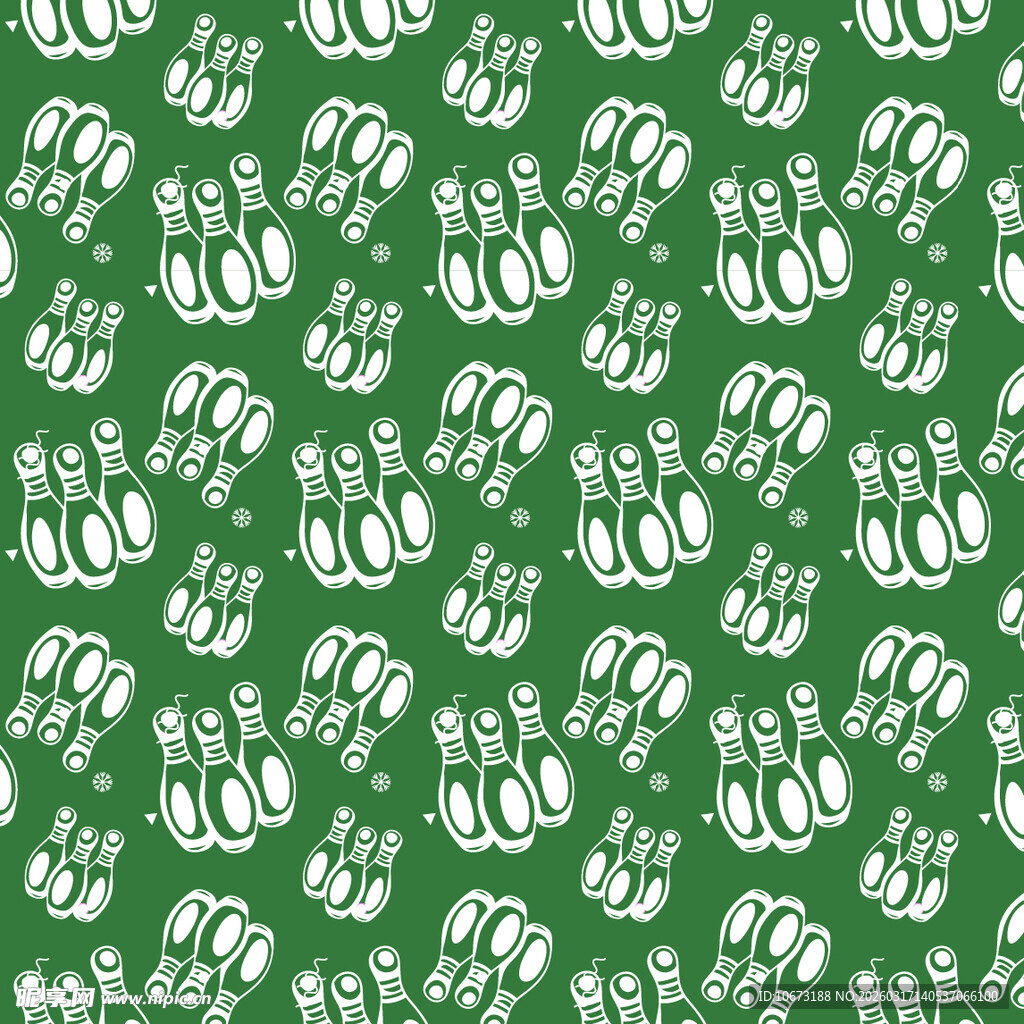 保龄球瓶图案背景