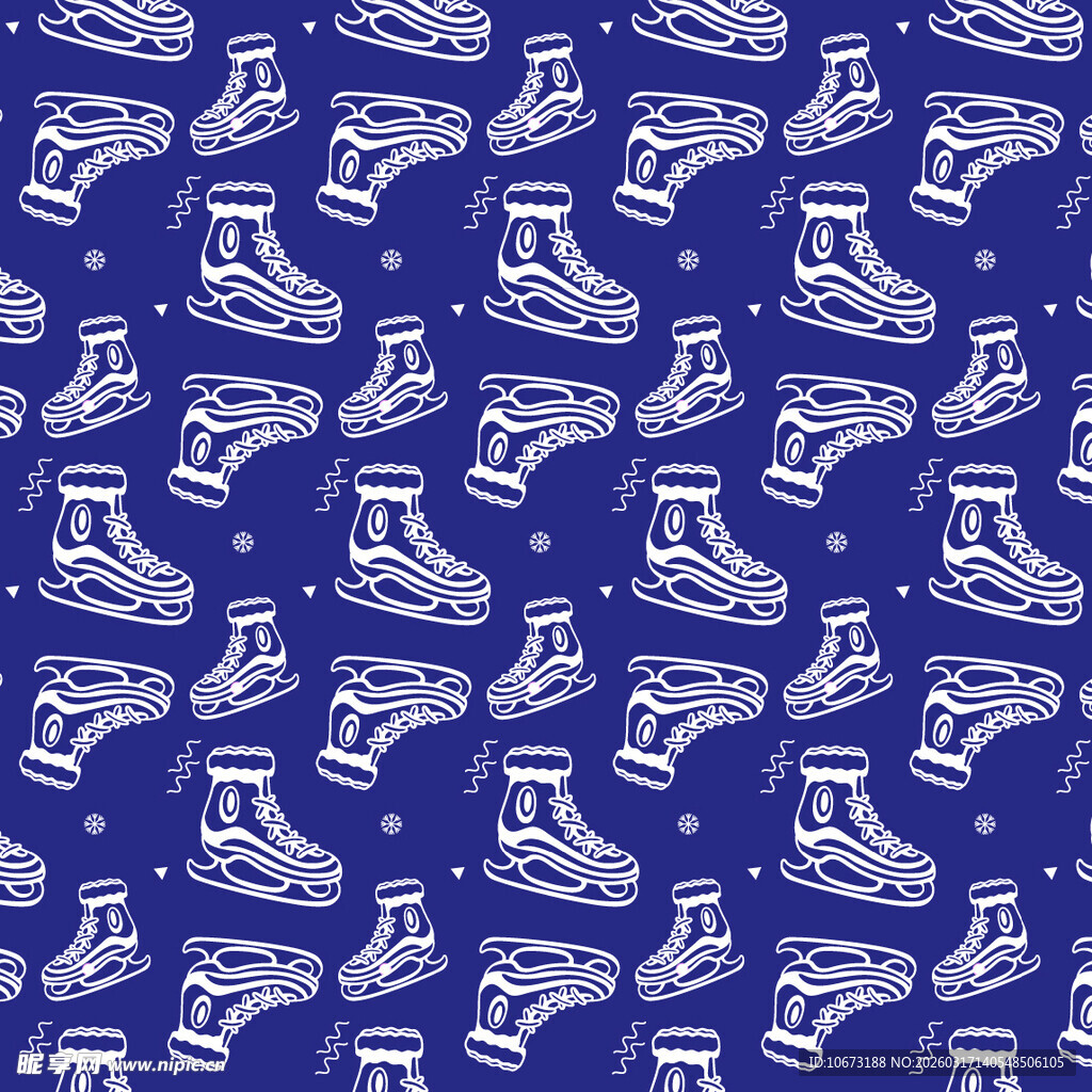 溜冰鞋图案背景