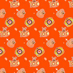 可爱元素图案背景