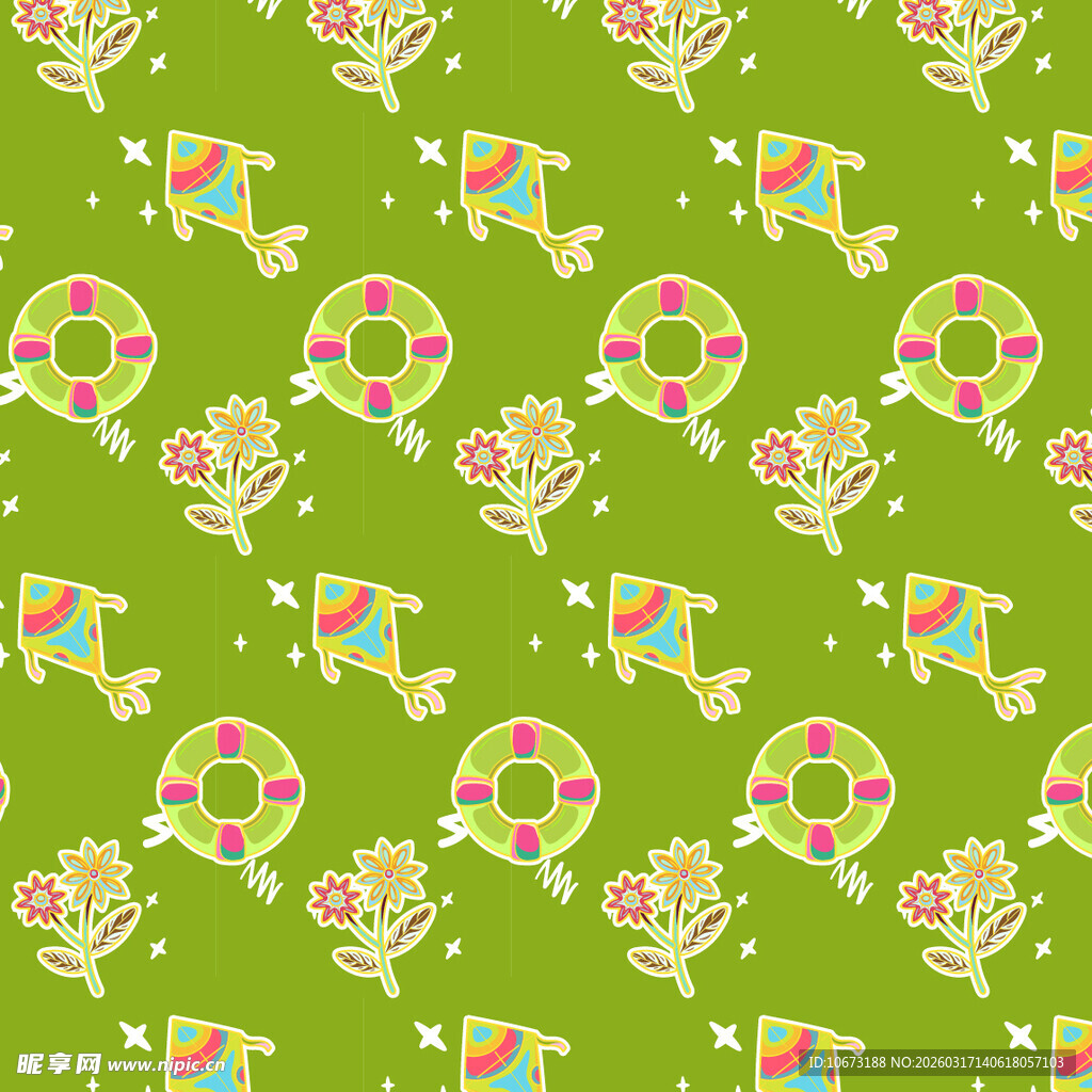 旅行元素图案背景