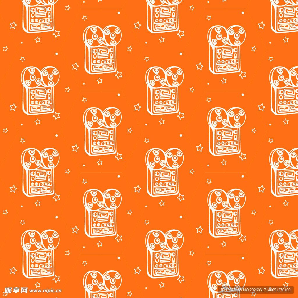 放映机图案背景