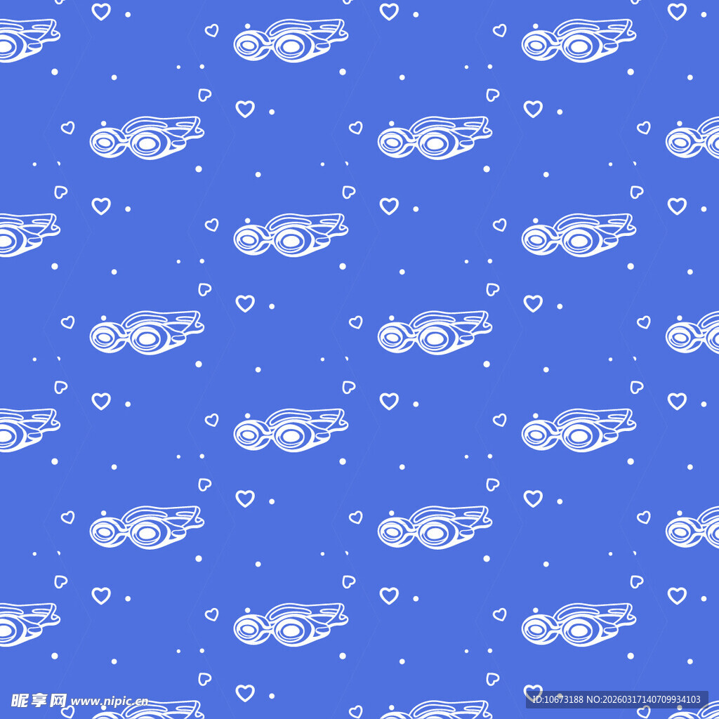 游泳眼镜图案背景