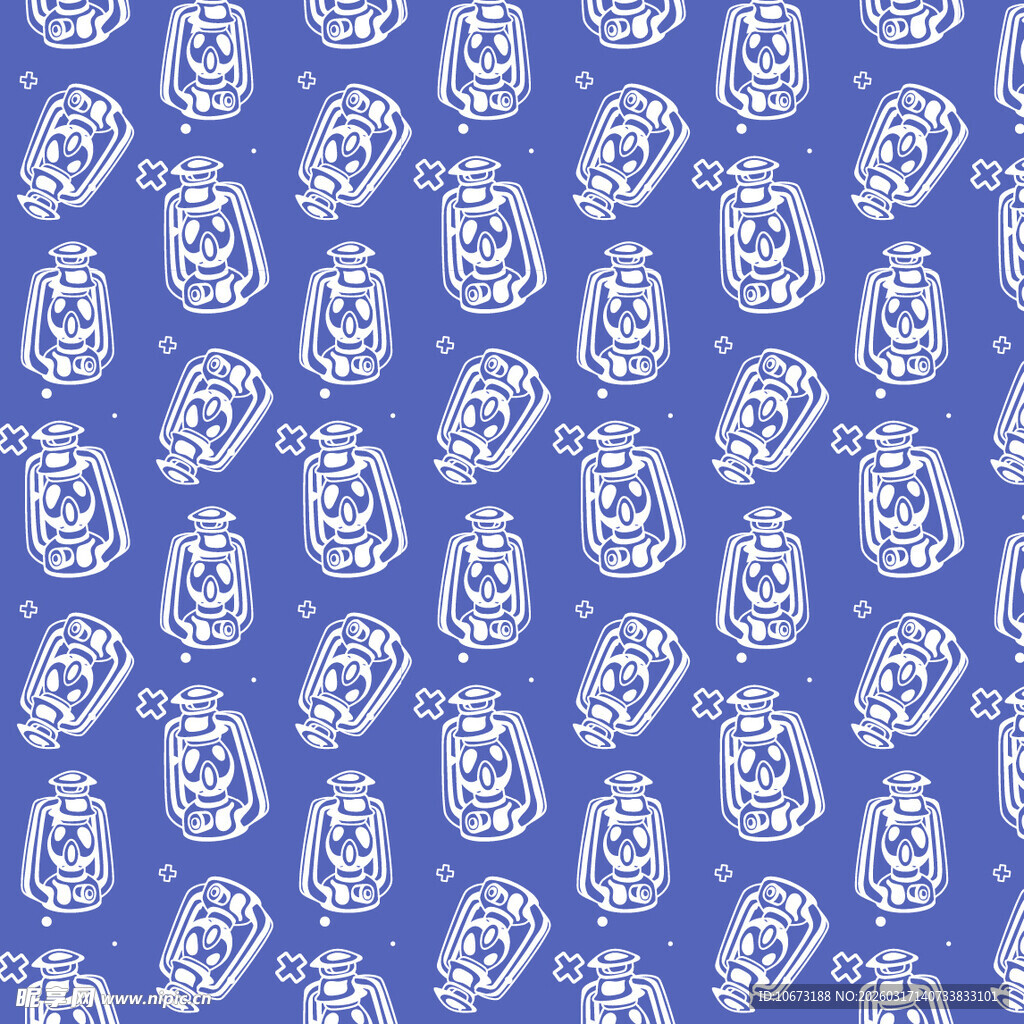 煤油灯图案背景