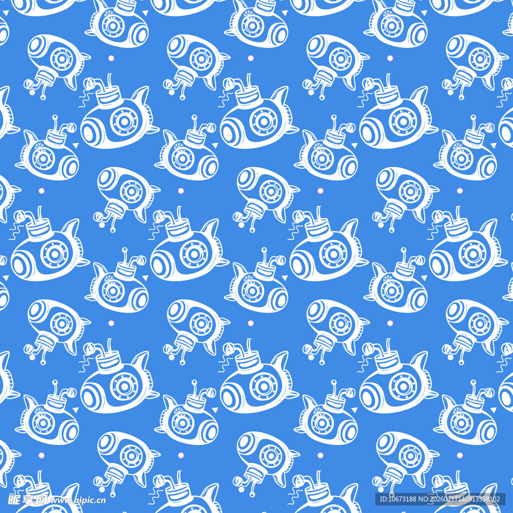 潜水艇图案背景