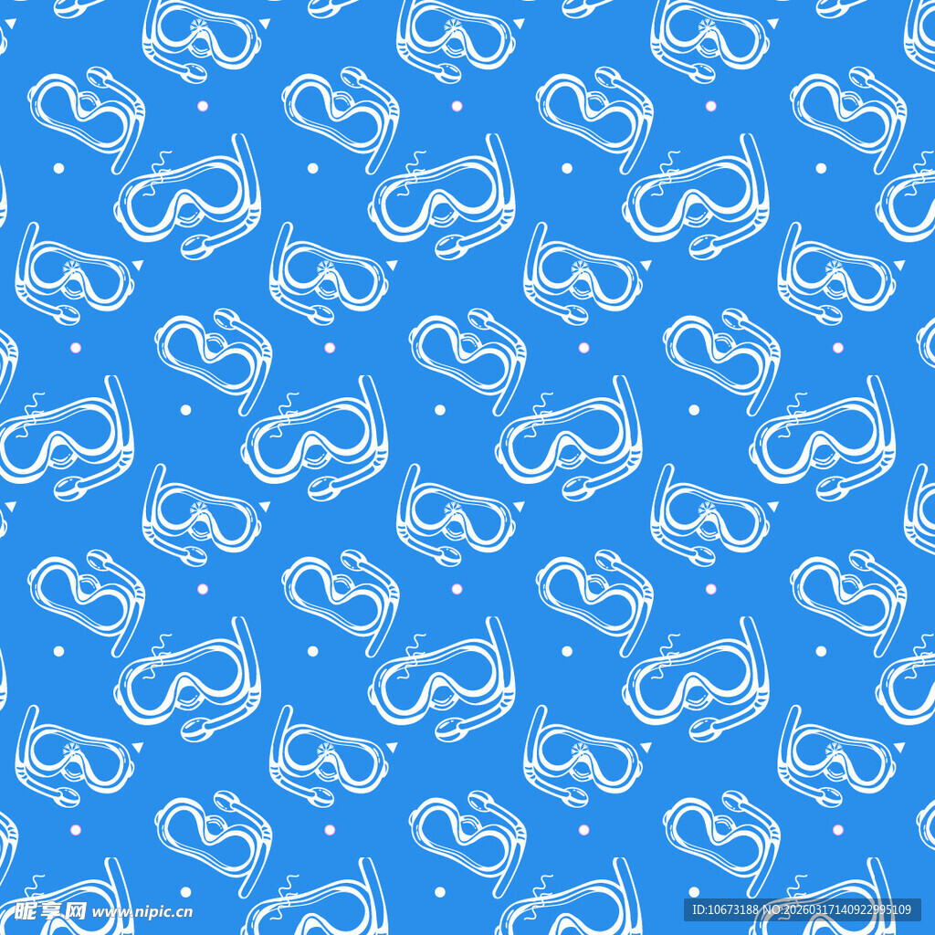 潜水镜图案背景