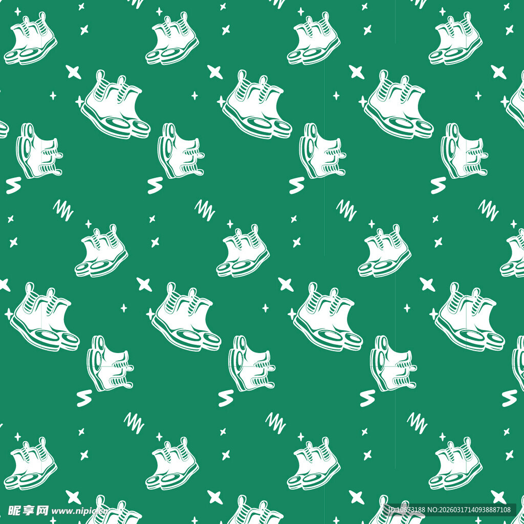 靴子图案背景
