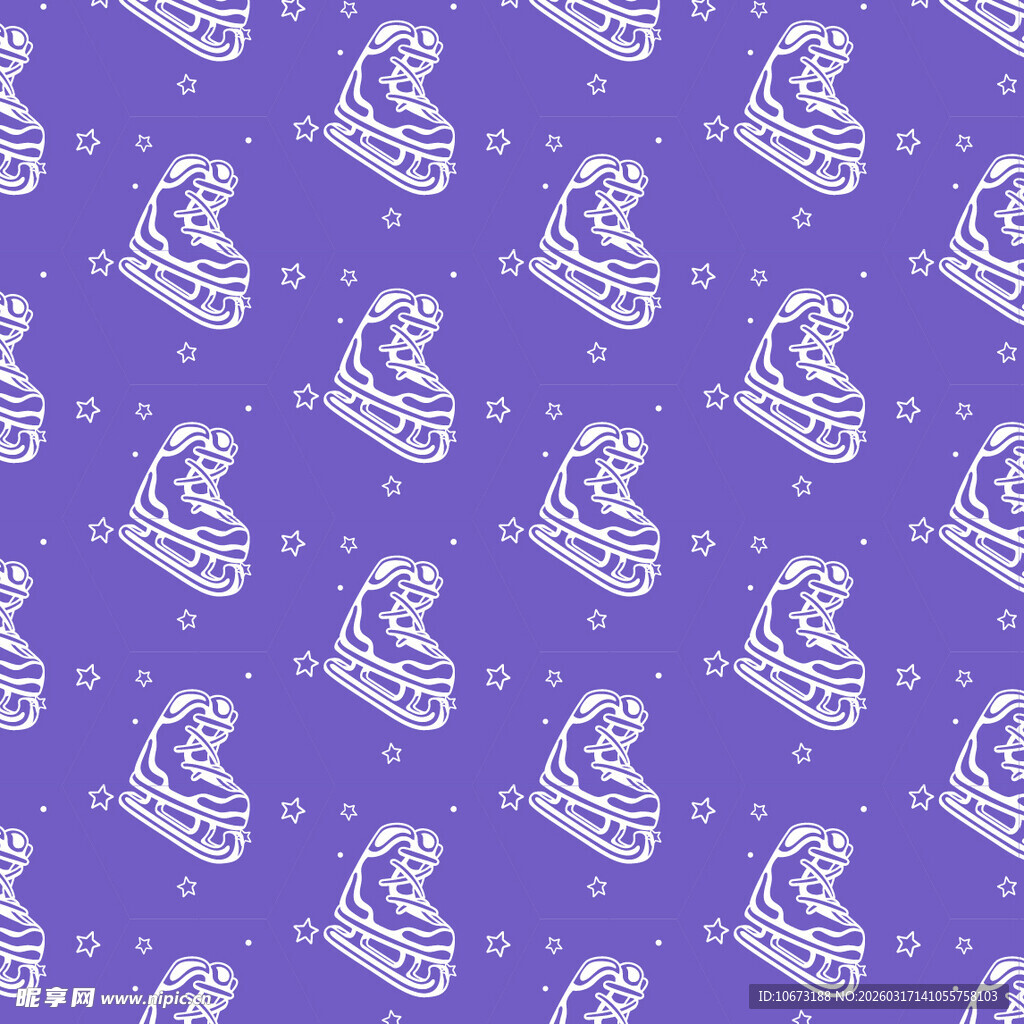 溜冰鞋图案背景