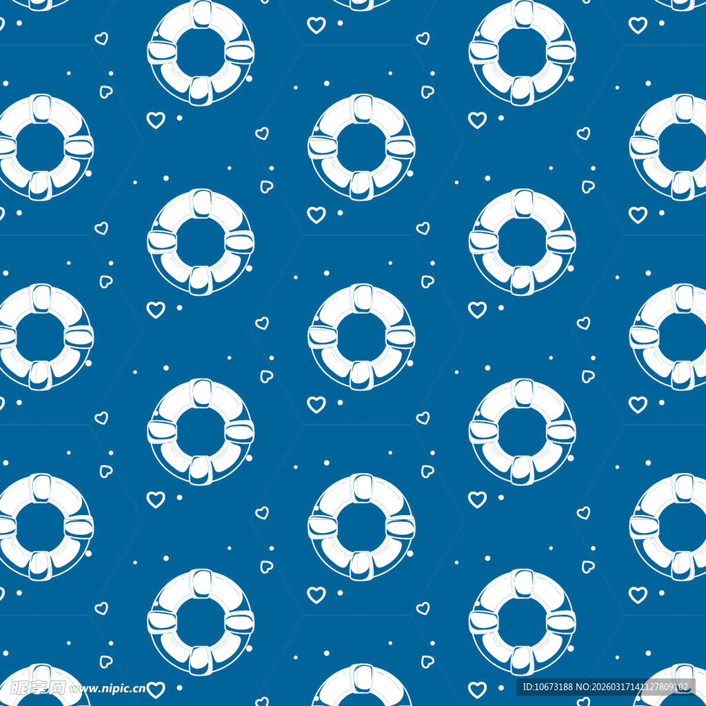 游泳圈图案背景