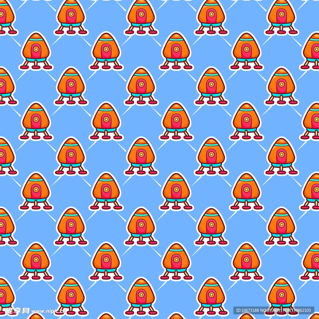 太空舱图案背景