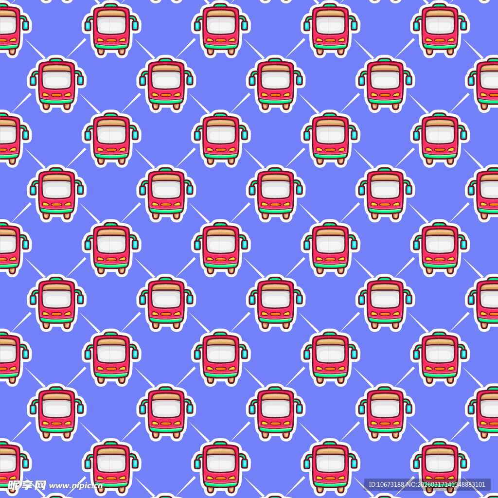 公交车图案背景