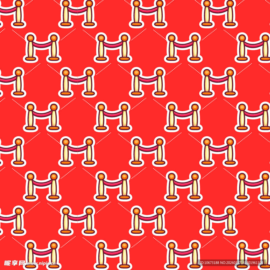 隔离柱图案背景