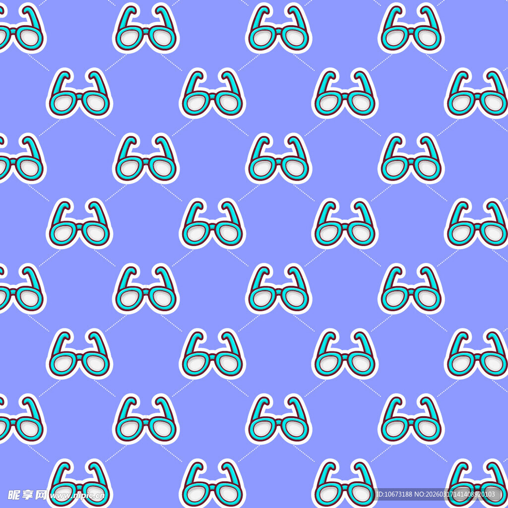 眼镜图案背景