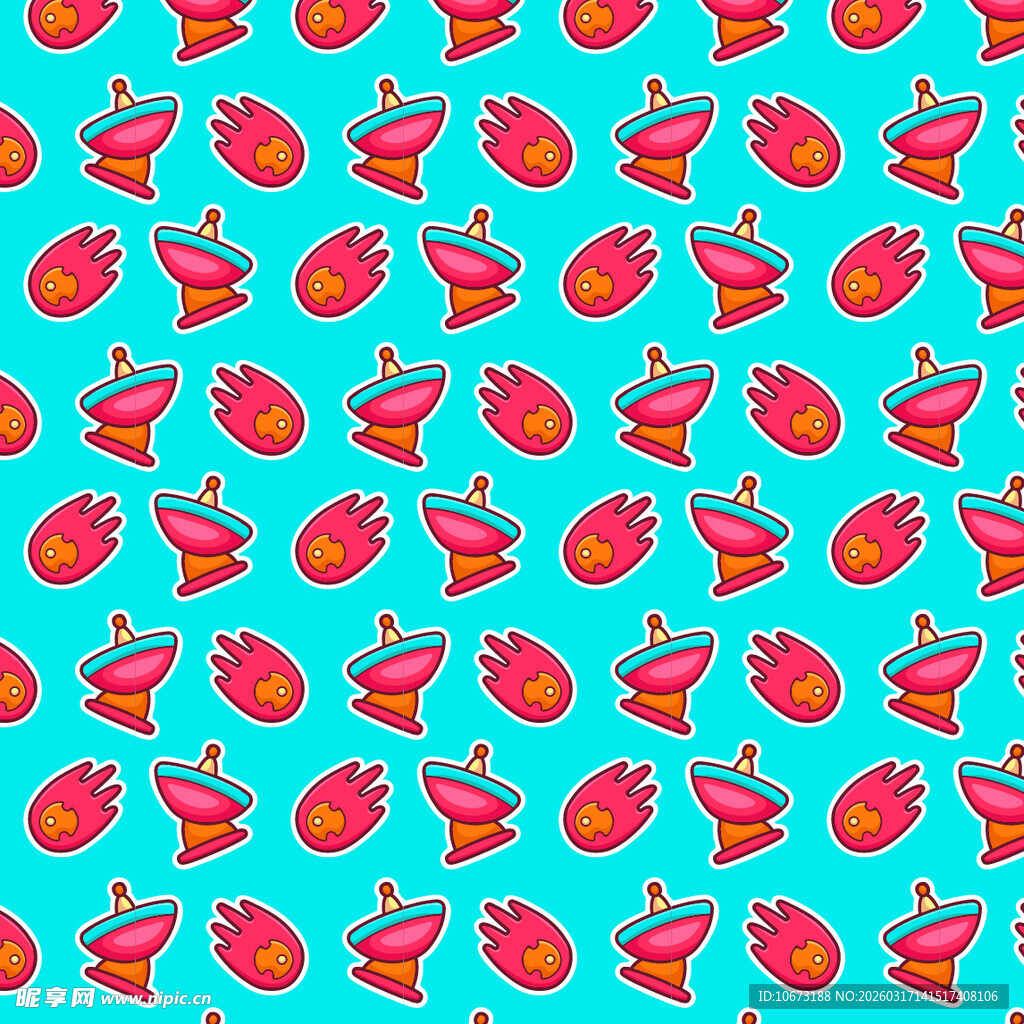 太空元素图案背景