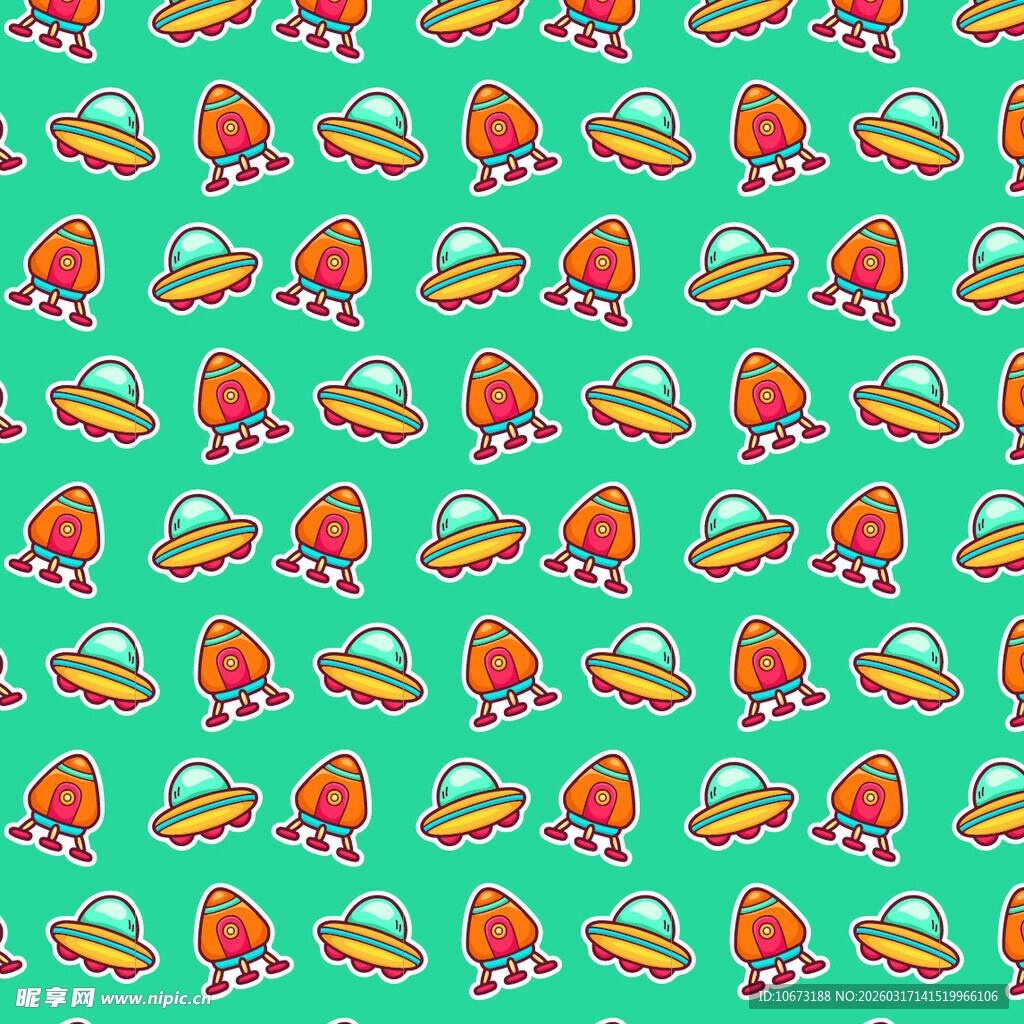 太空元素图案背景