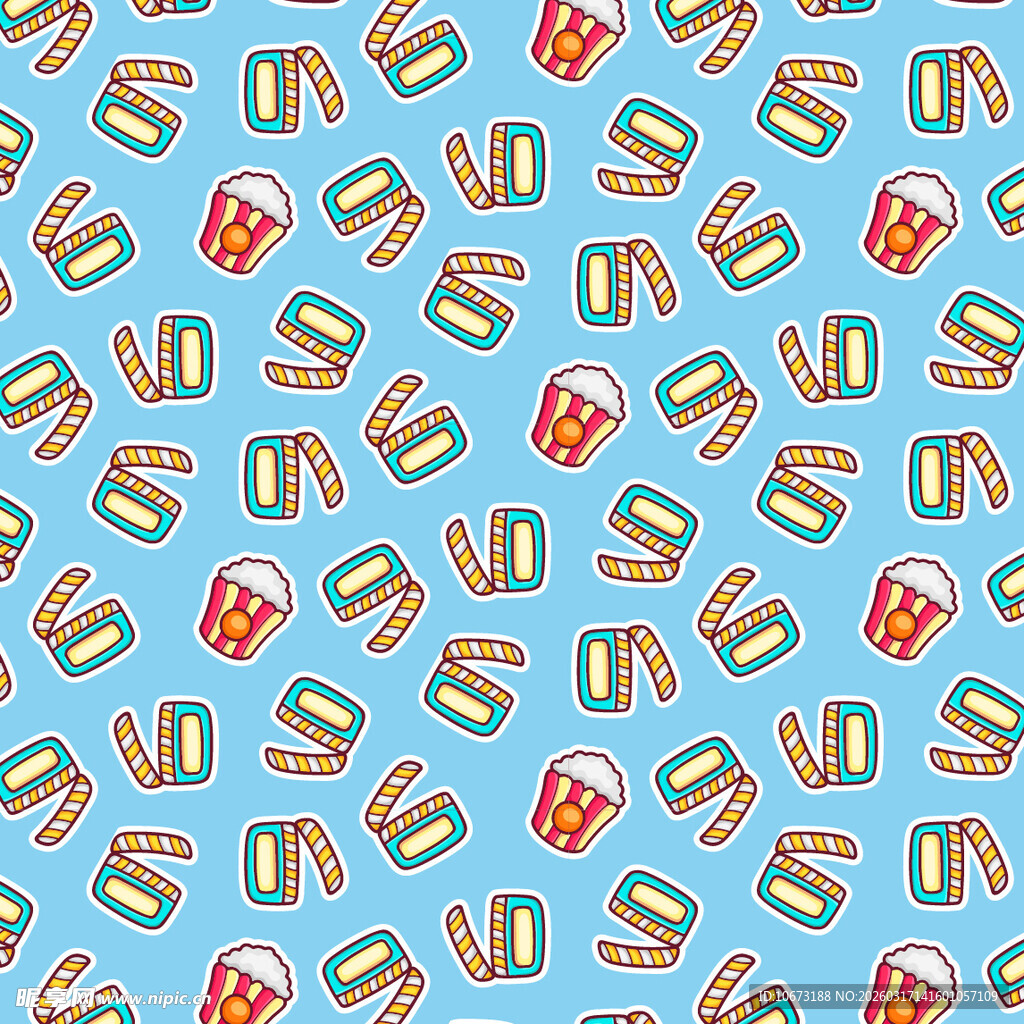 电影相关元素图案背景