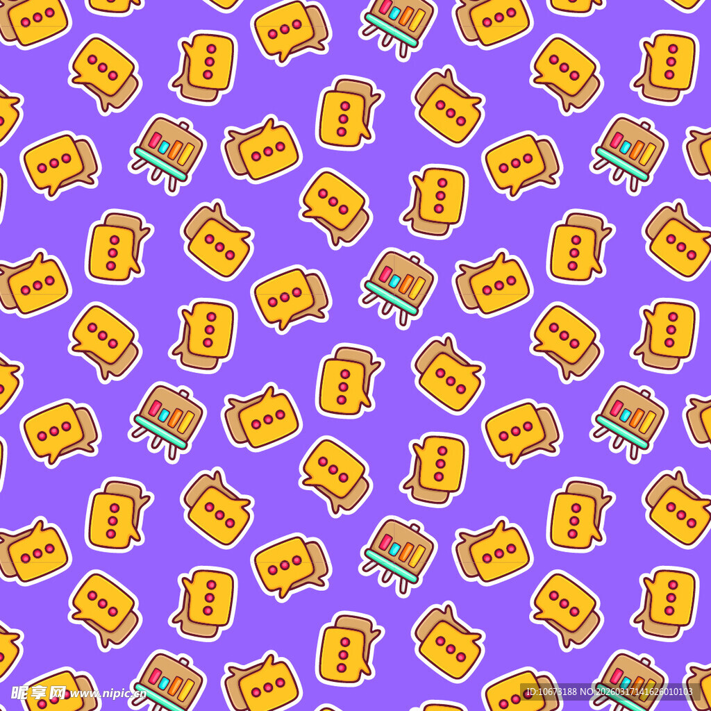 会话泡泡图案背景