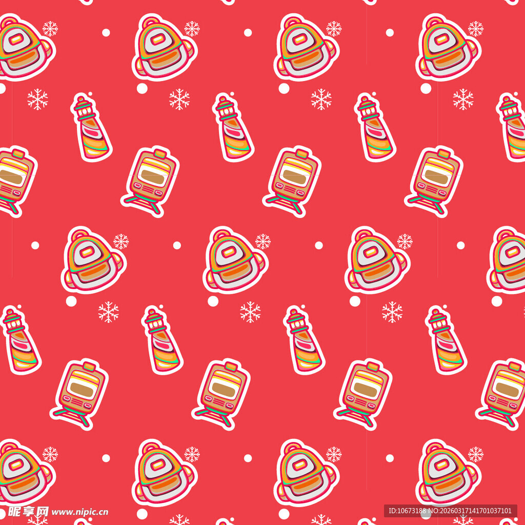 可爱元素图案背景