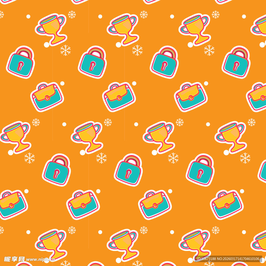 办公元素图案背景