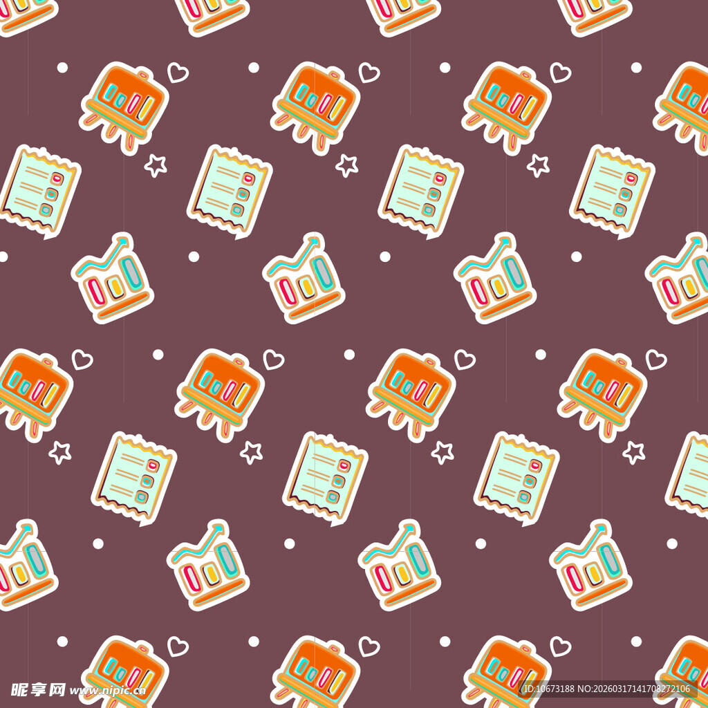 办公元素图案背景