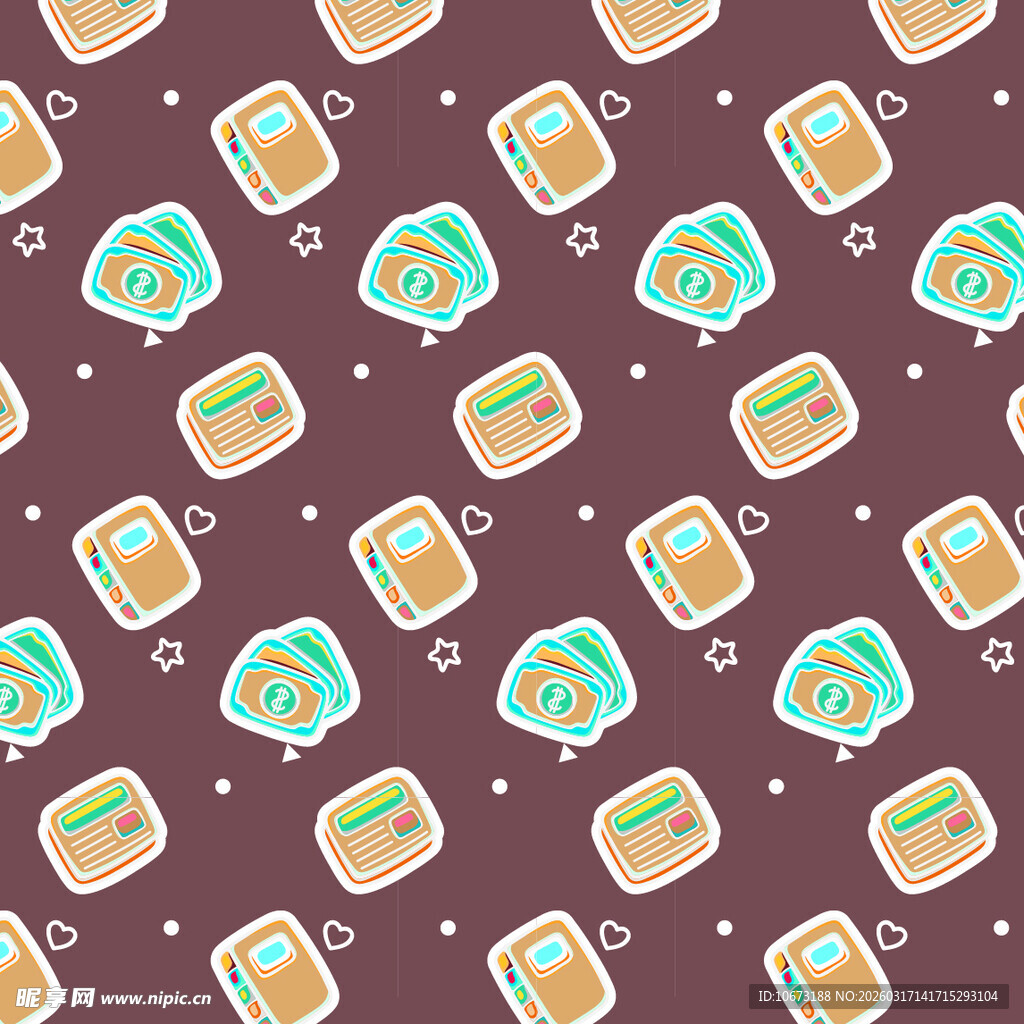 办公元素图案背景