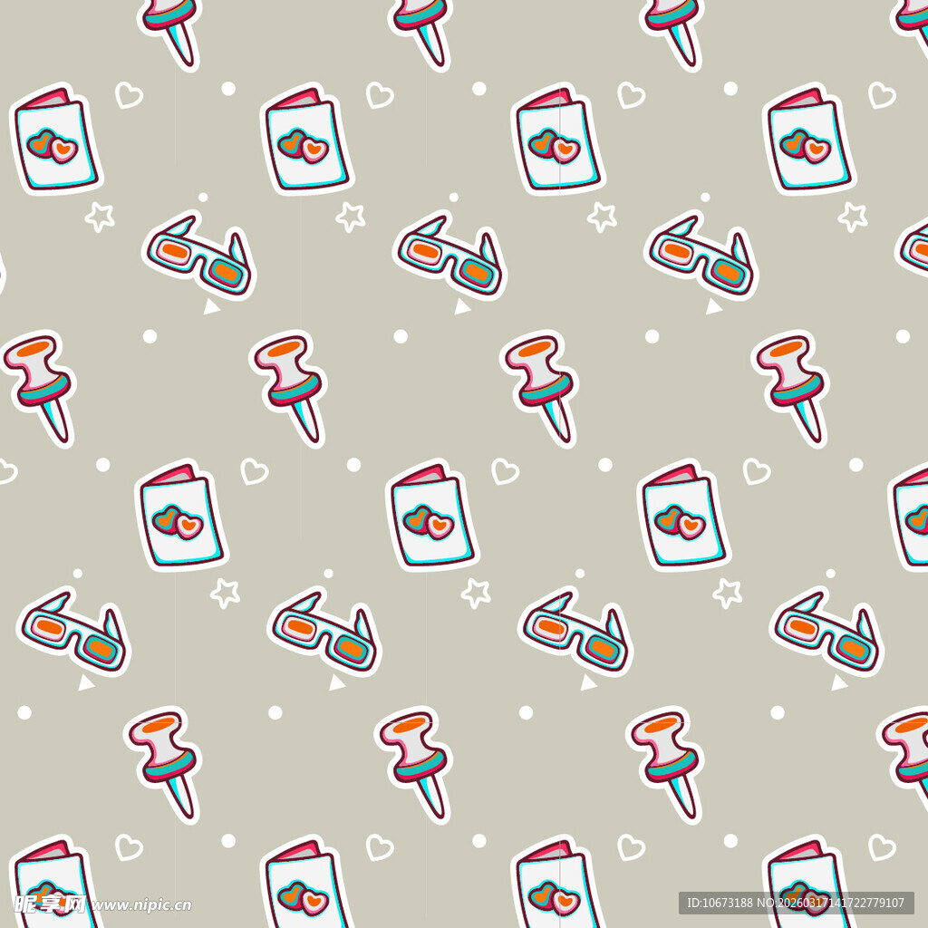 办公元素图案背景