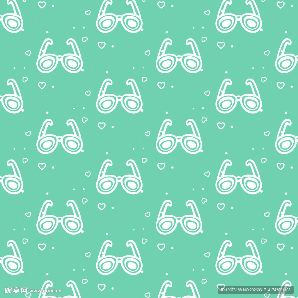 眼镜图案背景
