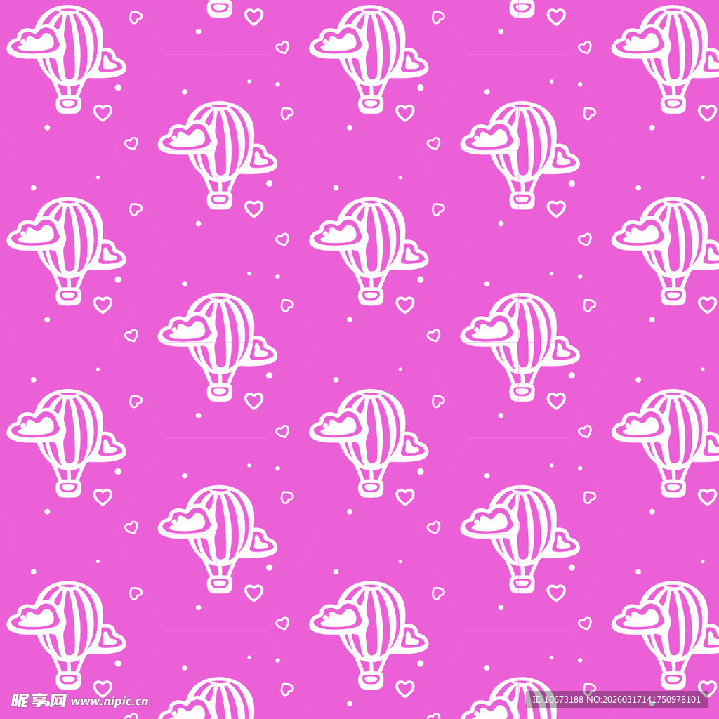 热气球图案背景