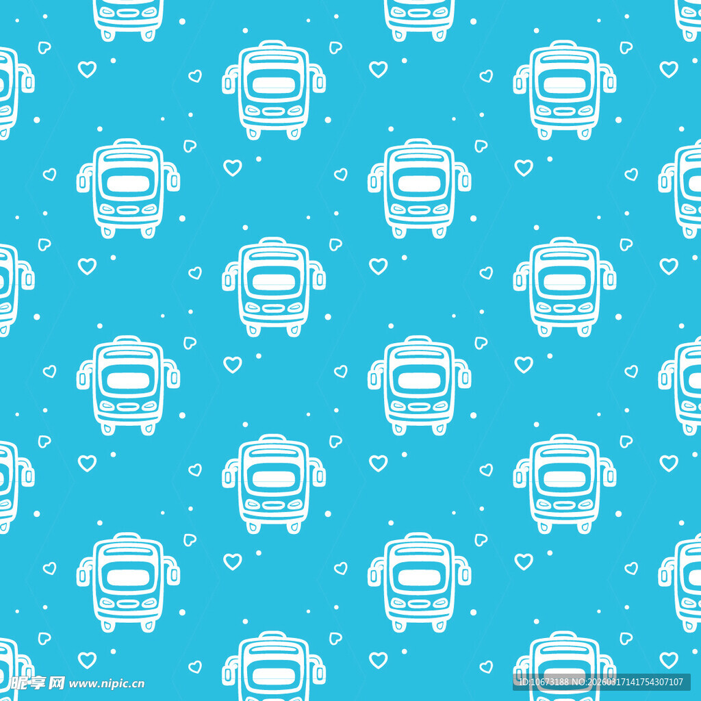 公交车图案背景