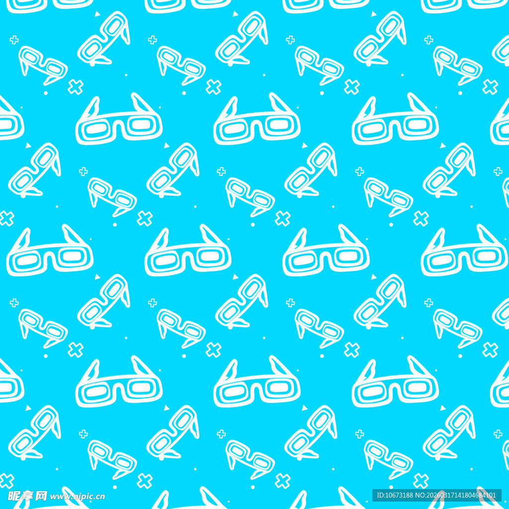 眼镜图案背景