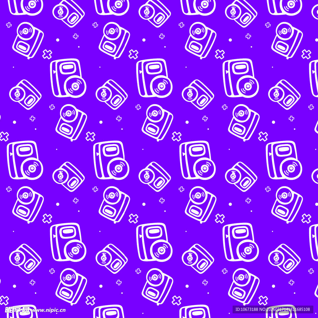 相机图案背景