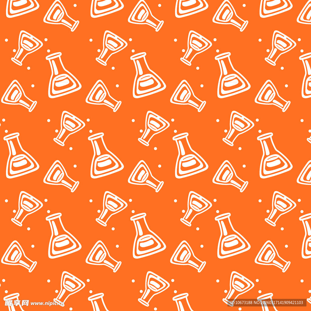 化学仪器图案背景