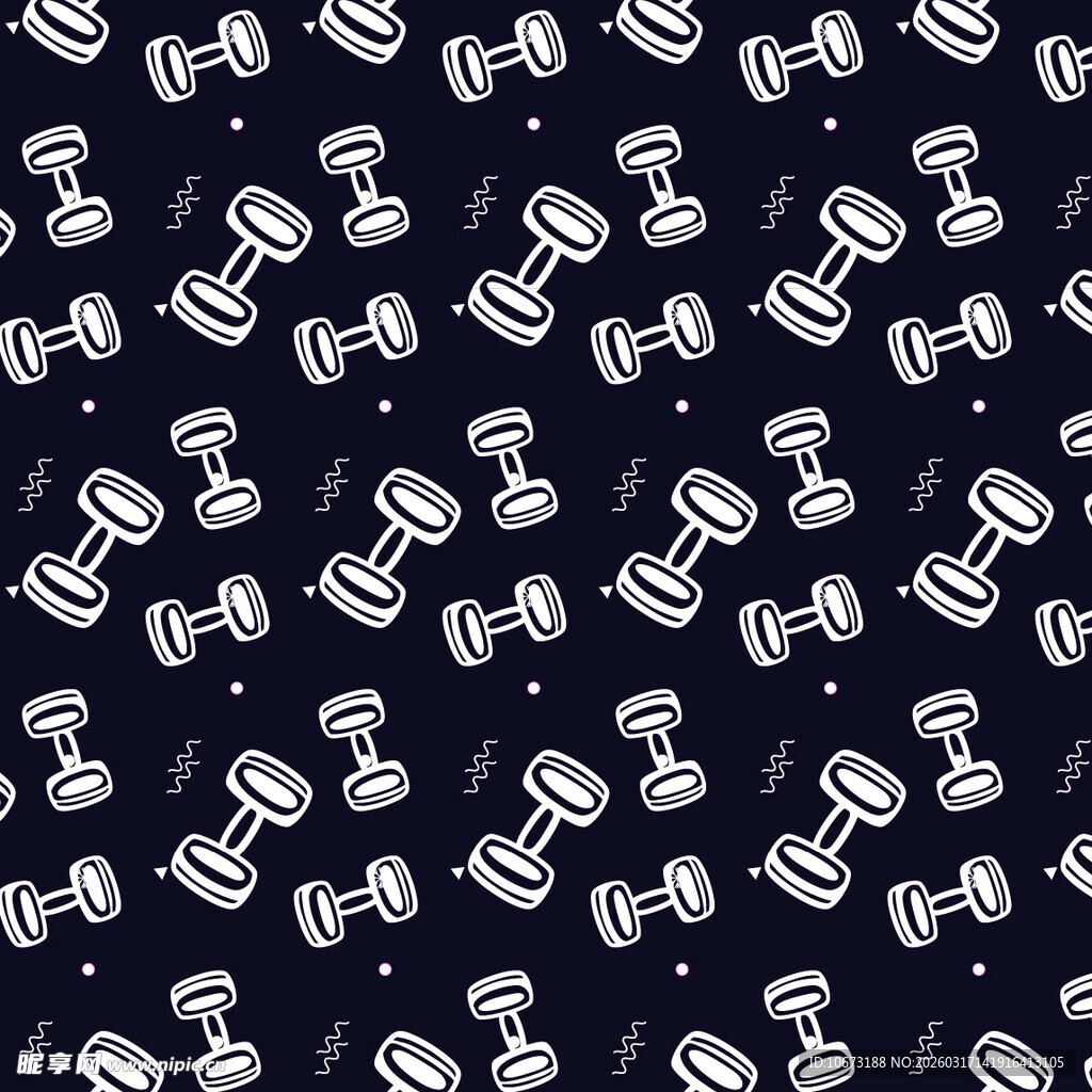 哑铃图案背景
