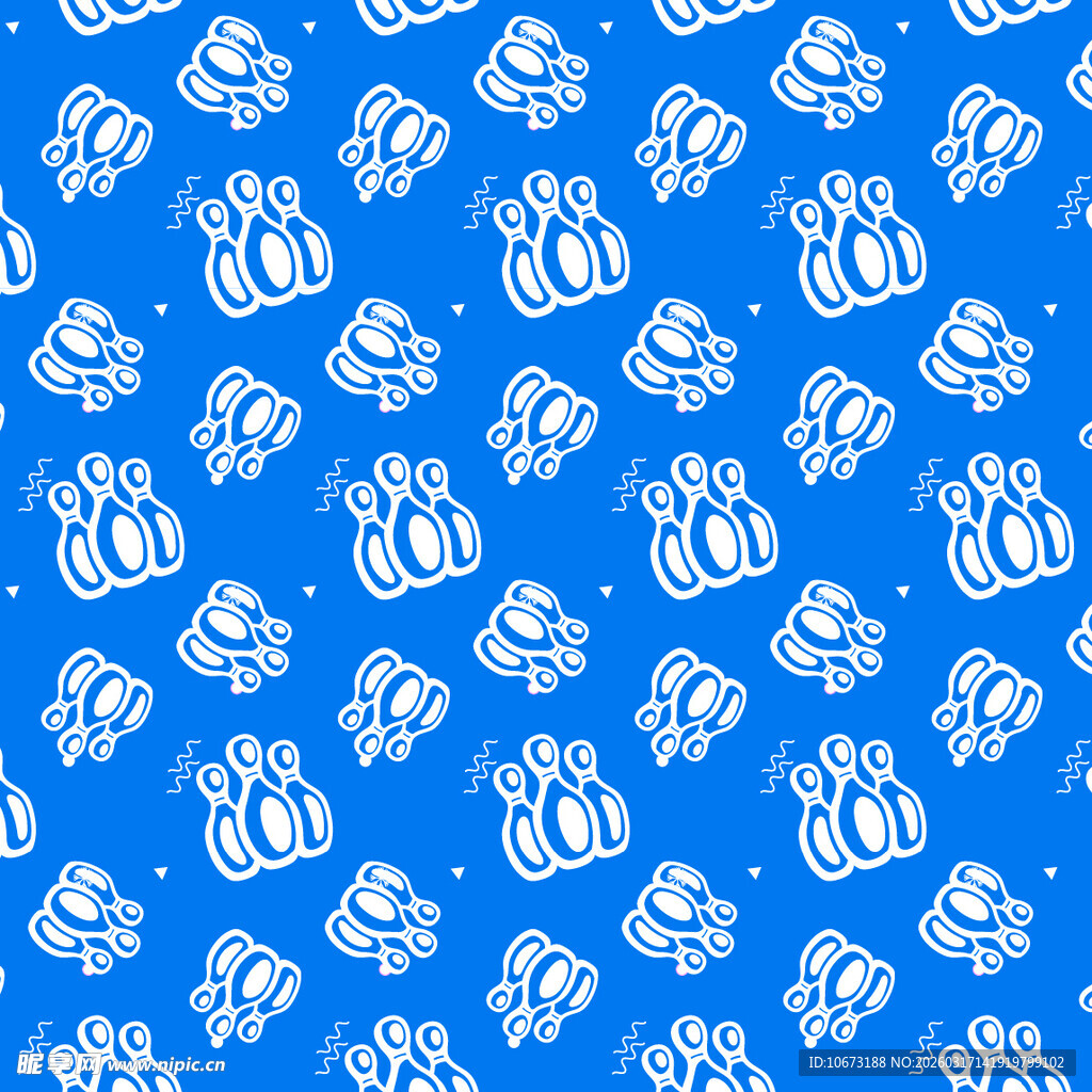 保龄球图案背景