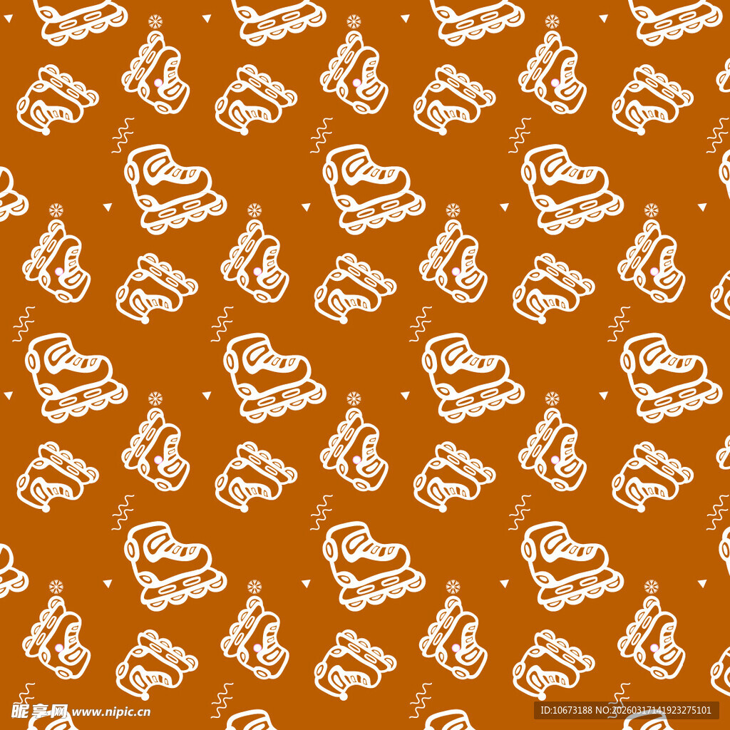 溜冰鞋图案背景