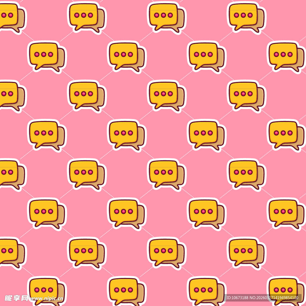 对话气泡图案背景