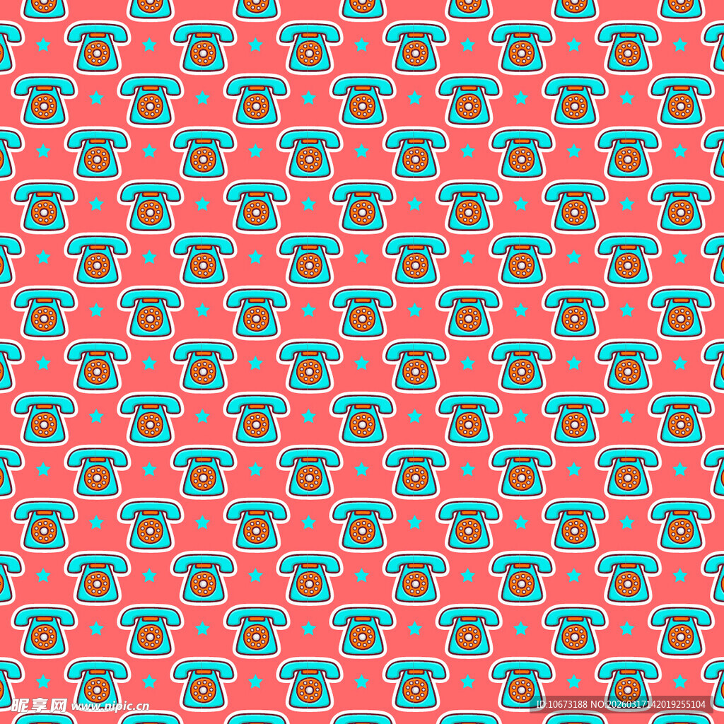 电话图案背景