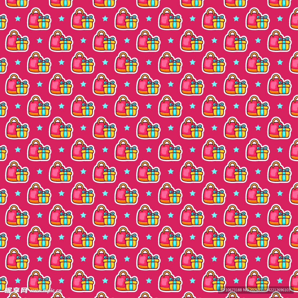 购物相关图案背景