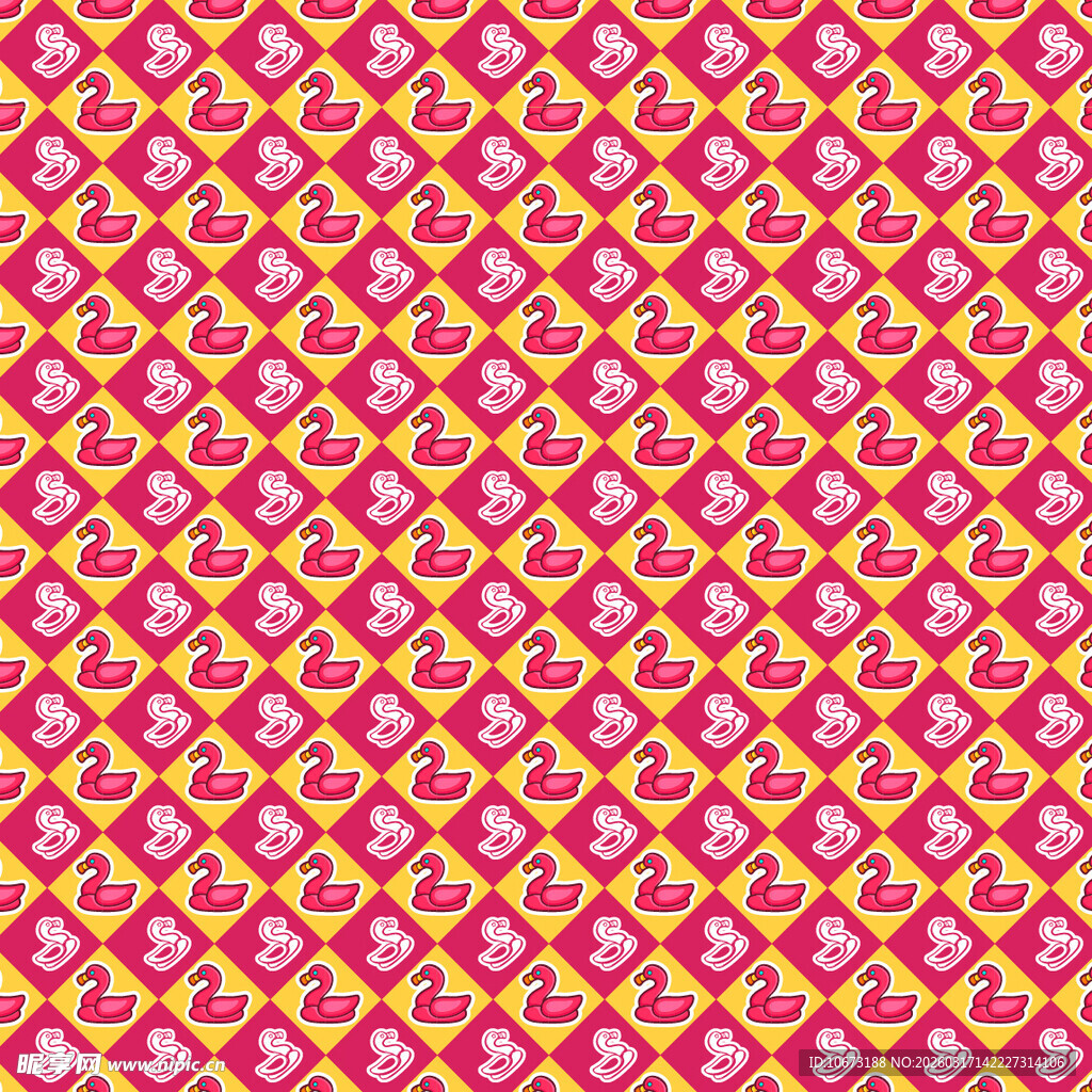 火烈鸟图案背景