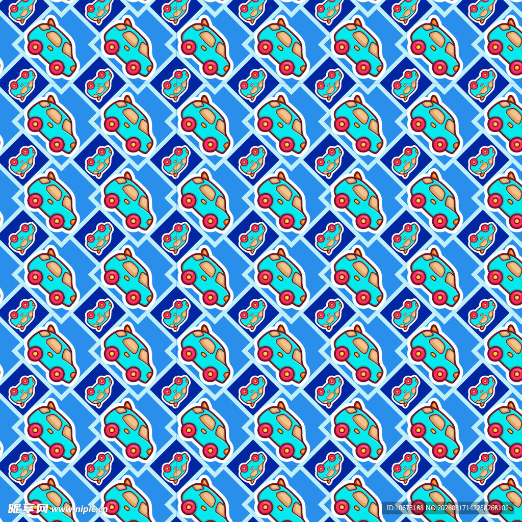 玩具汽车图案背景