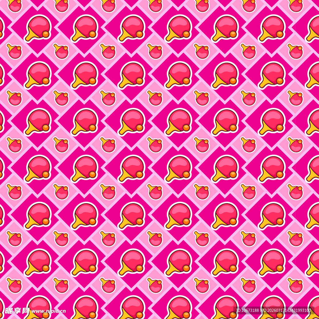 乒乓球拍图案背景