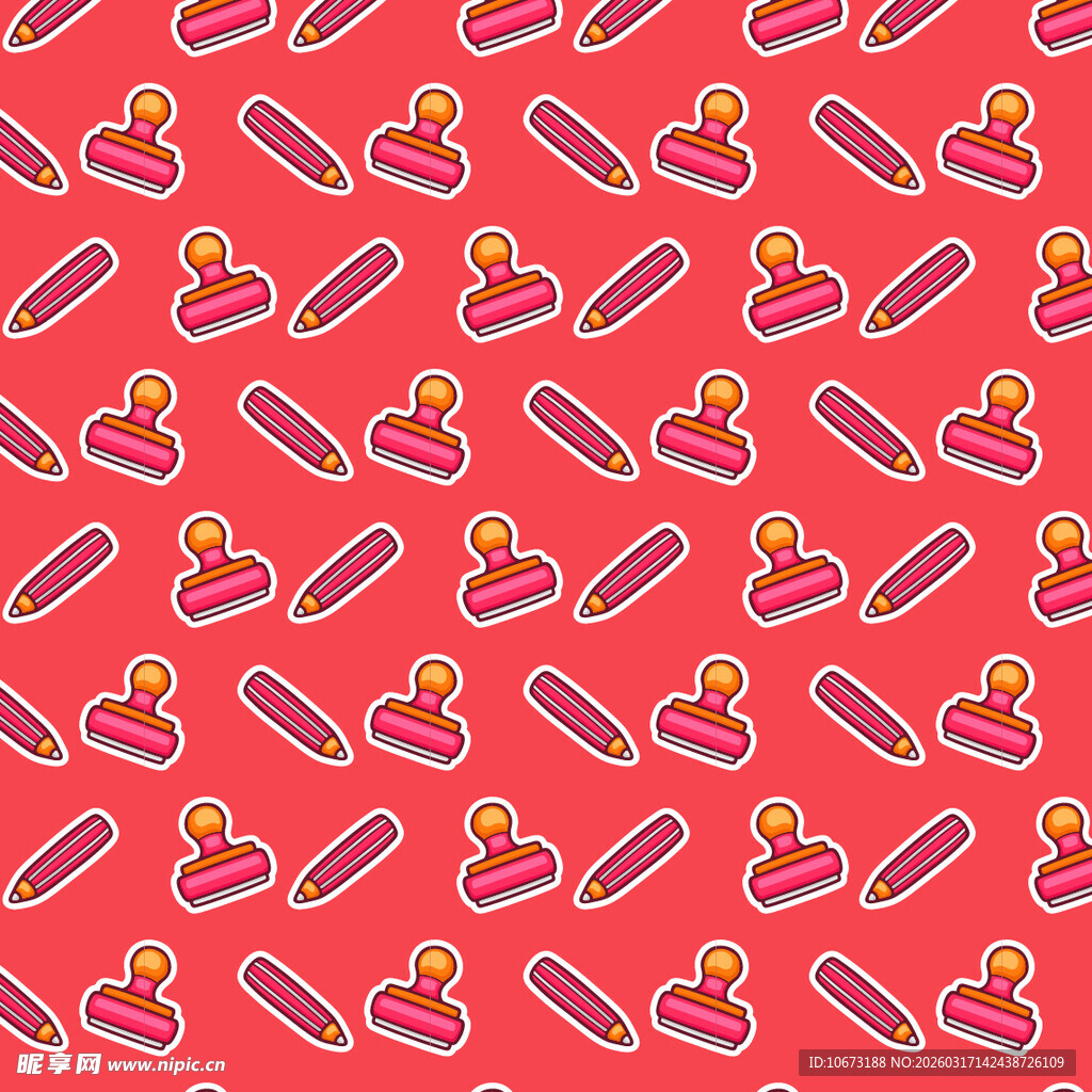 文具相关图案背景